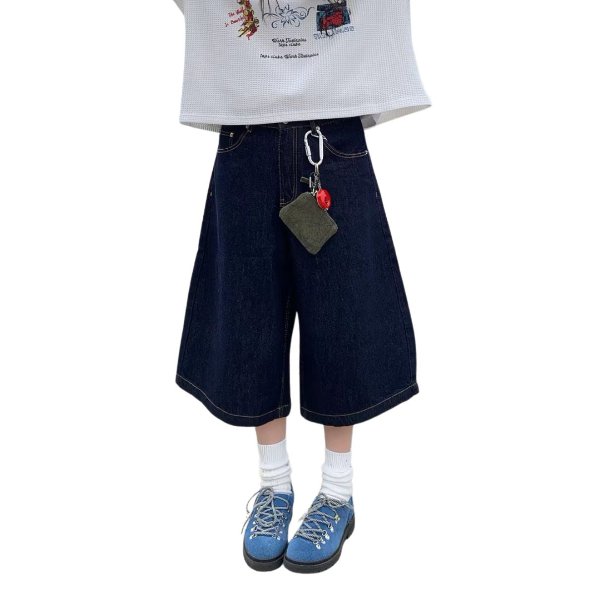 Deep Indigo Skate Fit Denim Shorts