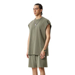 Camiseta sin mangas Raw Edge Destructive Muscle de 275 g/m²