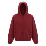 Vintage Oversized Full Zip Kangaroo Pocket Hoodie