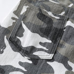 Straight Leg Camo Cargo Bermuda Shorts