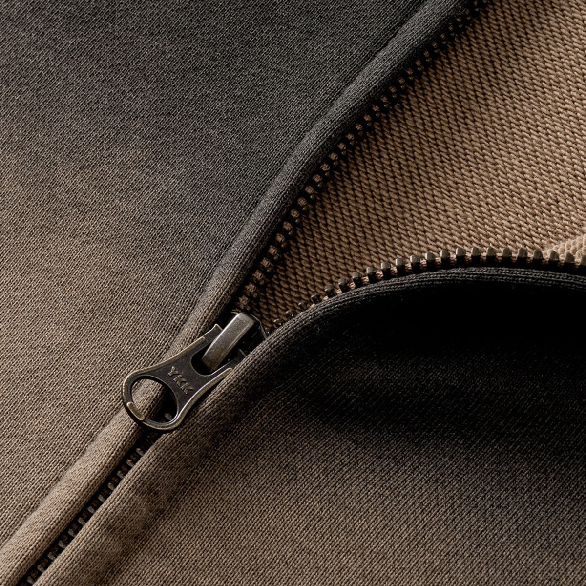 Tiger Stripes Gradient Color Zip Up Hoodie