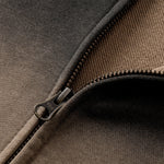 Tiger Stripes Gradient Color Zip Up Hoodie