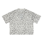 Leopard Print Oversized Short Sleeve Tee Shirt