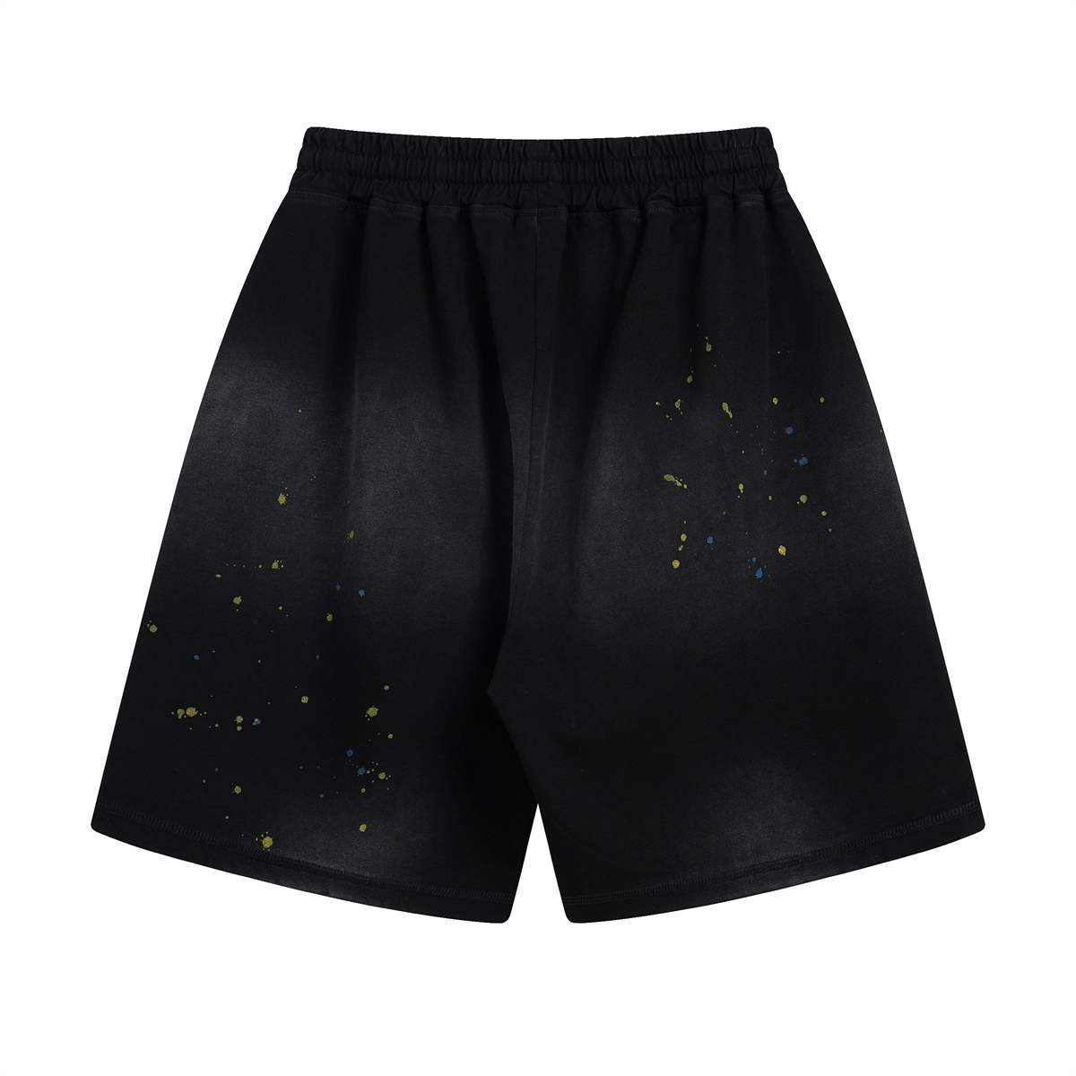 Paint-Splatter Cotton Sweat Shorts