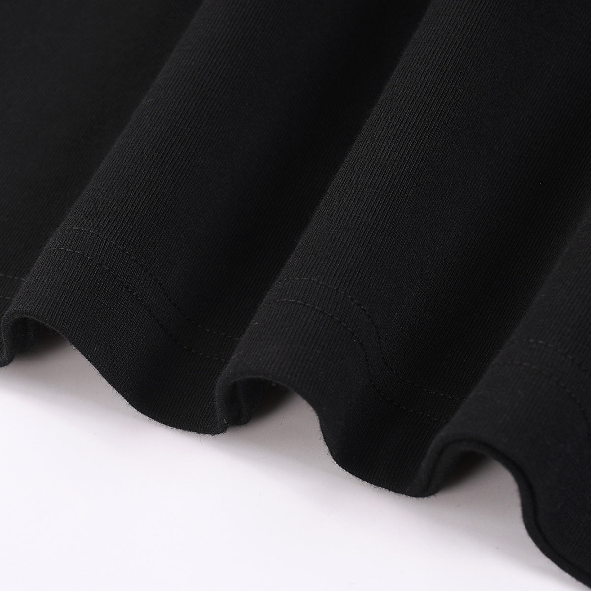 Solid Color Mock Layered Sleeves Sweatshirt