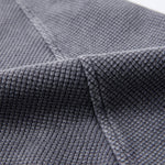 Boxy Waffle Washed Distressed Raglan Tee