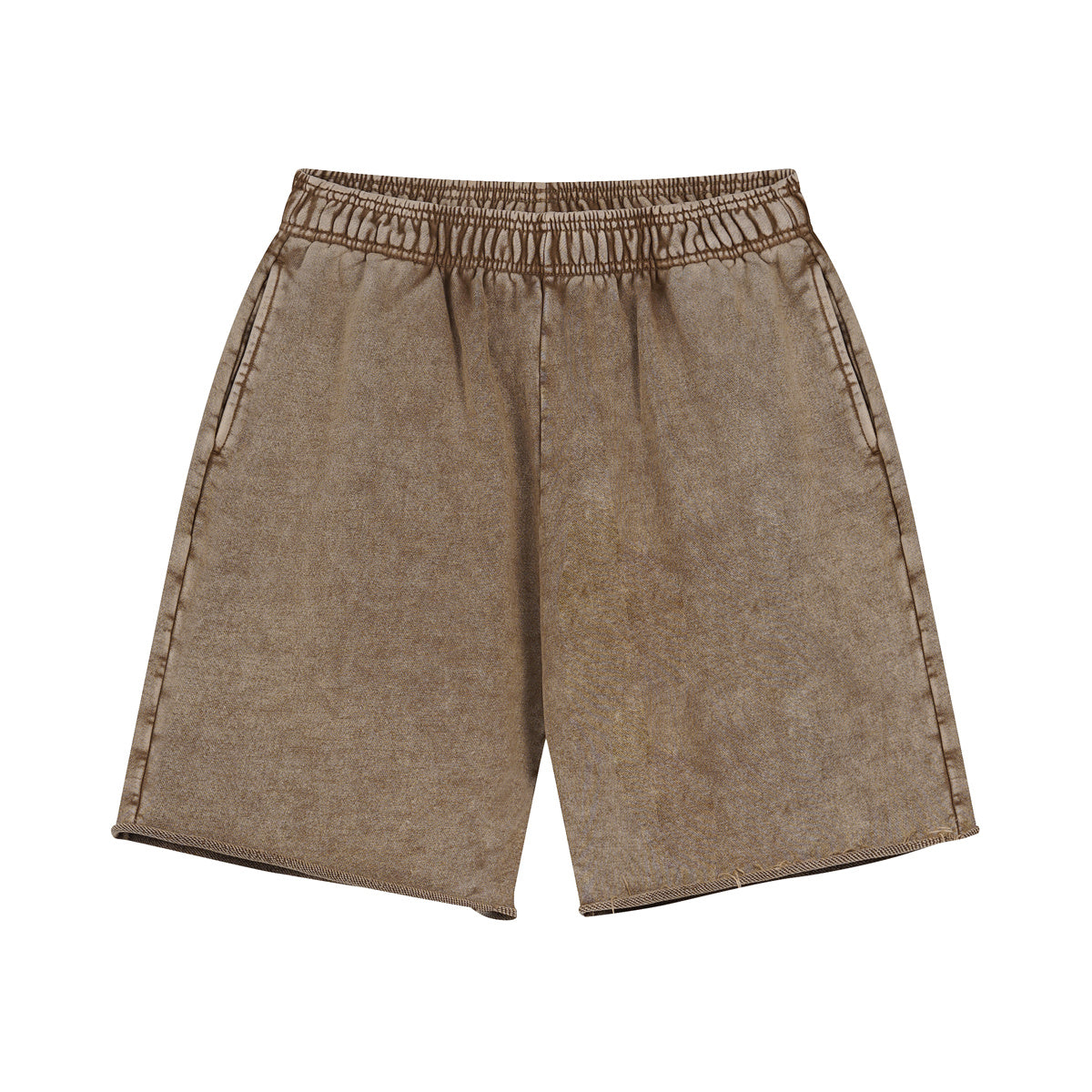 Raw Edge Washed Short Pants