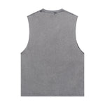 Distressed Raw Edge Sleeveless Tee 8oz-INNBLAC Fashion Apparel