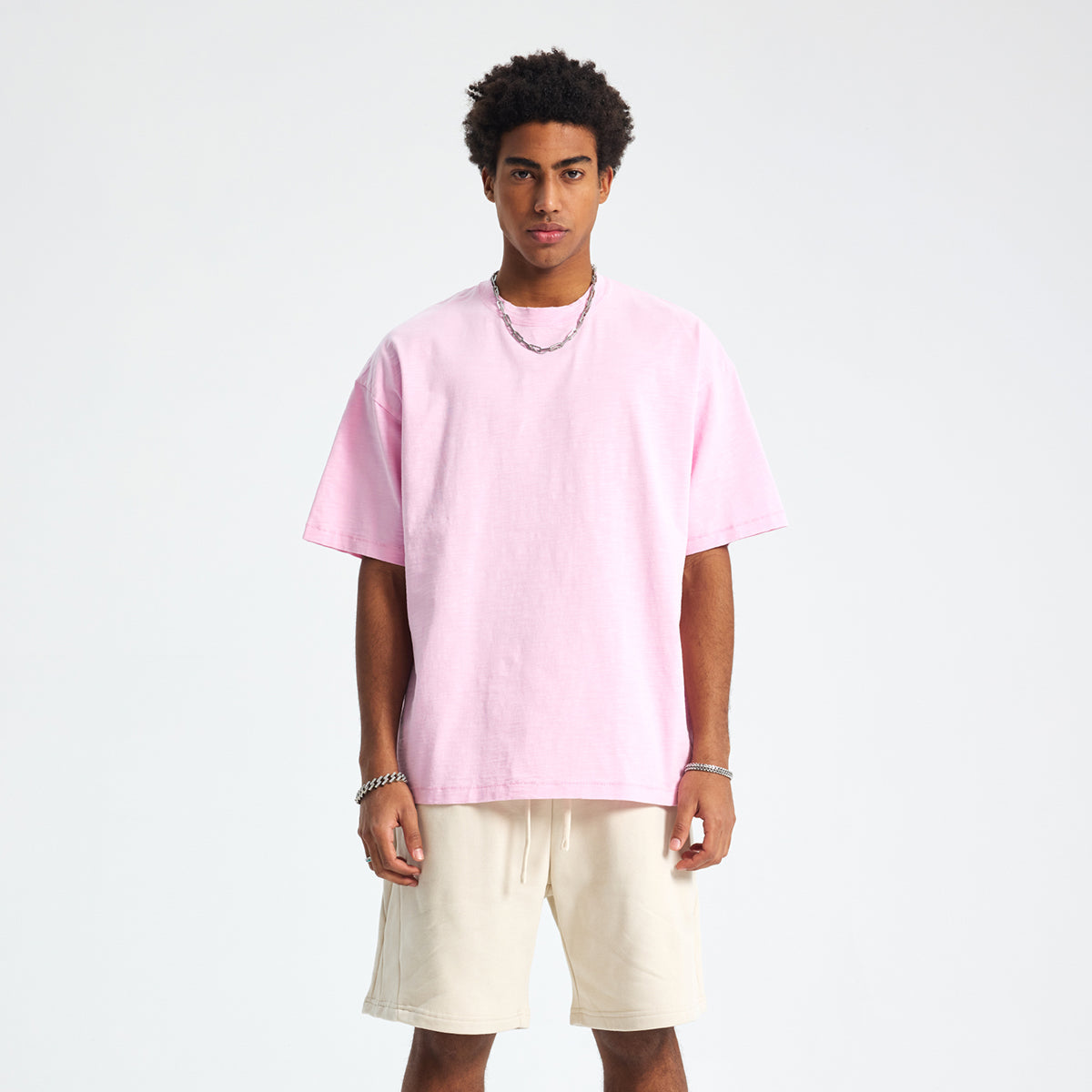 Loose Fit Distressed Cotton Tee 275gsm