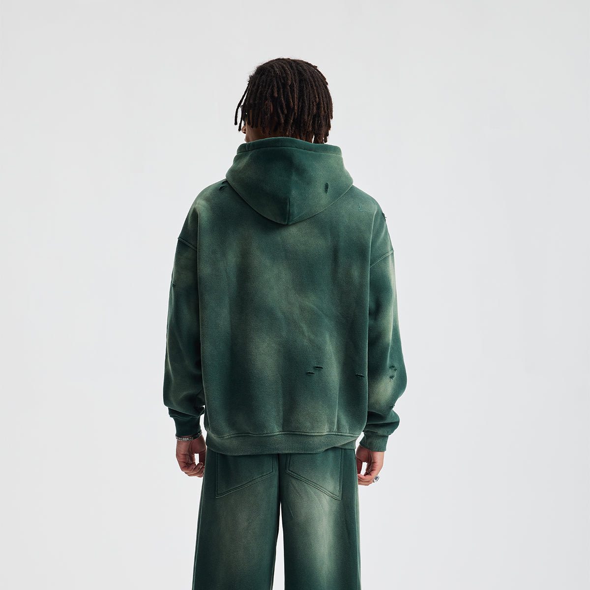 Rips Soft Fleece Lined Distressed Pullover Hoodie