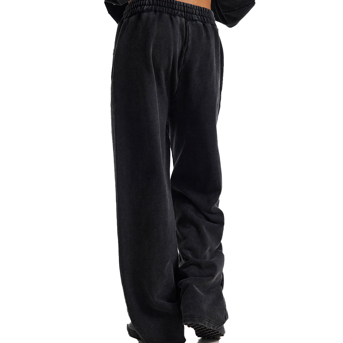 Distressed Washed Patchwork Jogger Pants