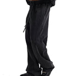 Distressed Washed Patchwork Jogger Pants