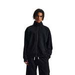 Minimalist Stand Collar Zip Up Sweatshirt