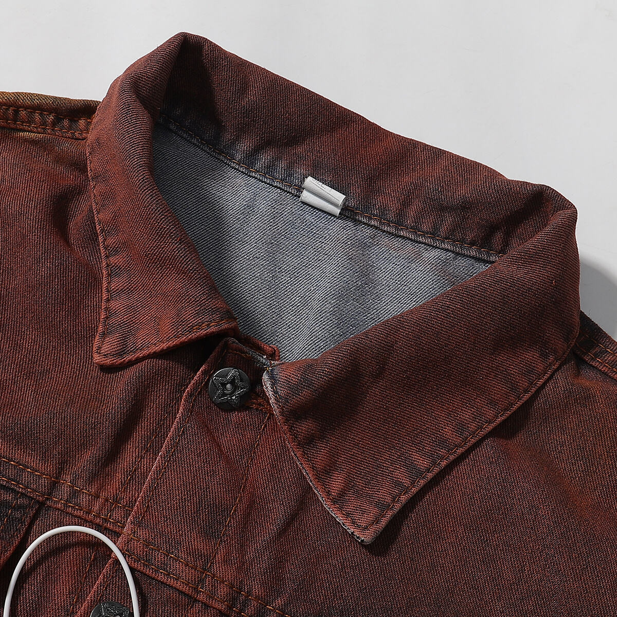 Ombre Spray-Dyed Denim Jacket