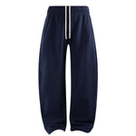 Elastic Drawstring Waist Fleece Jogger Pants