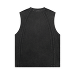 Raw Edge Patchwork Muscle Tank 275gsm
