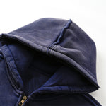 Oversized Vintage Washed Zip Up French Terry Hoodie