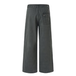 Vintage Washed Workwear Wide-Leg Relaxed Cargo Pants
