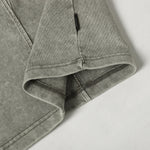 Vintage Washed Distressed Short Sleeve Panel Design Tee