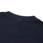 260G Waffle Knit Boxy Long Sleeve Tee
