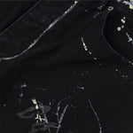 Smoke Rise Graffiti Black Wide-Leg Printed Jeans