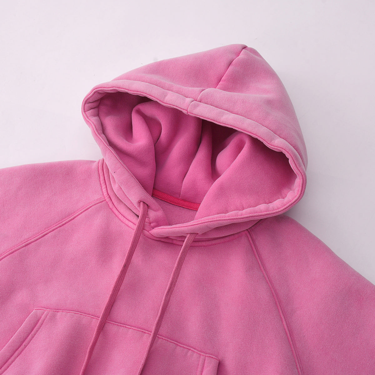 Plush Lining Crop Pullover Hoodie