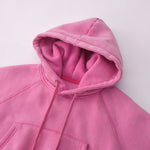 Plush Lining Crop Pullover Hoodie