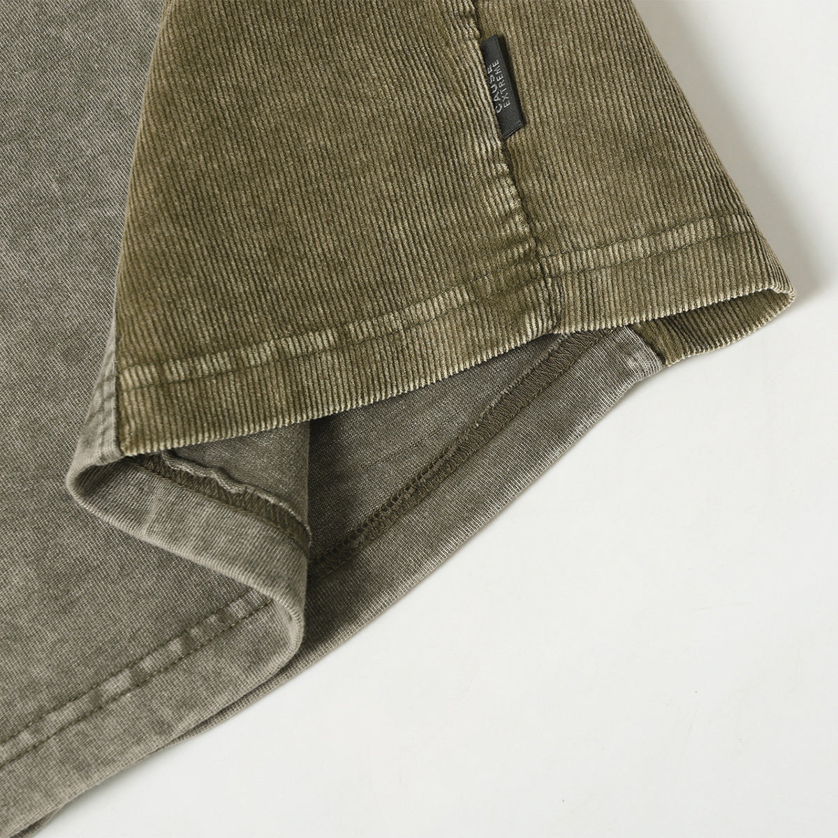 Streetwear Inspired Color Blocked Washed Casual Cotton Tee