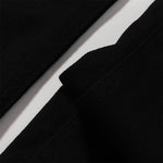 Slim Fit Solid Black Flared Denim Pants