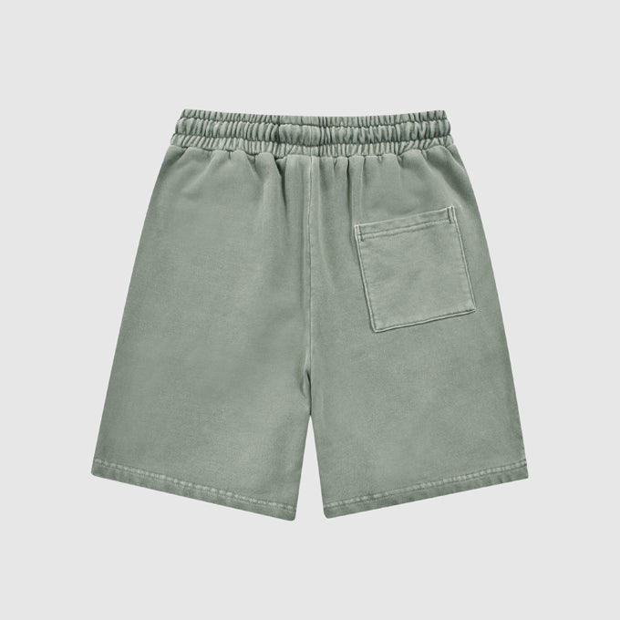 Stone Wash Loose Fit Shorts
