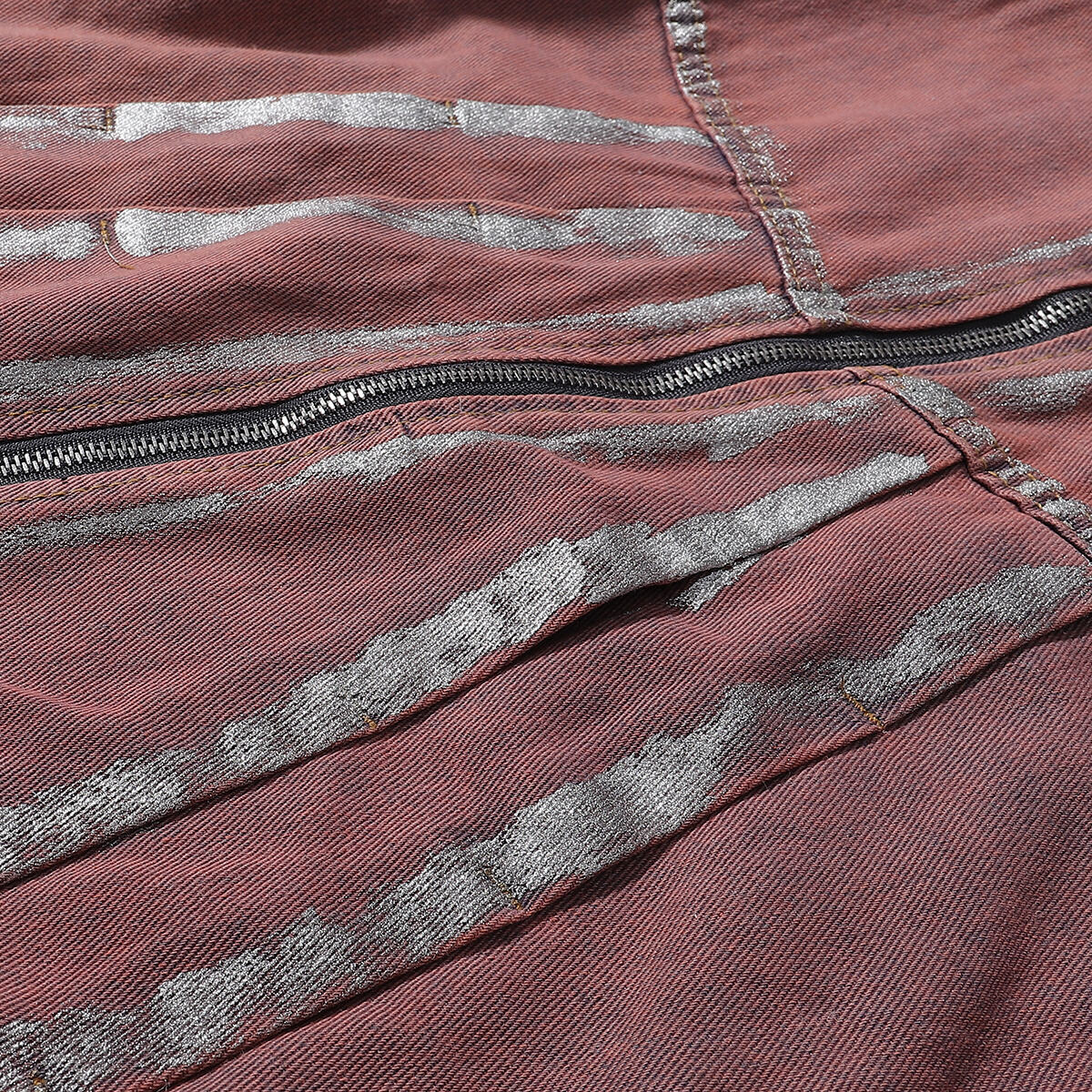 Wax Coated Denim Motorcycle Jacket