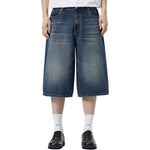 Baggy Bermuda Washed Denim Shorts