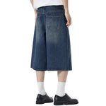 Baggy Bermuda Washed Denim Shorts
