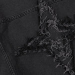 Raw Edge Star Denim Trucker Jacket
