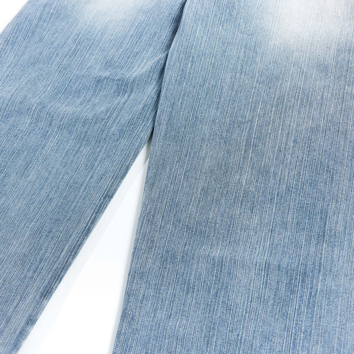 Vintage Slub Embroidered Curved Blade Relaxed Jeans