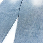 Vintage Slub Embroidered Curved Blade Relaxed Jeans