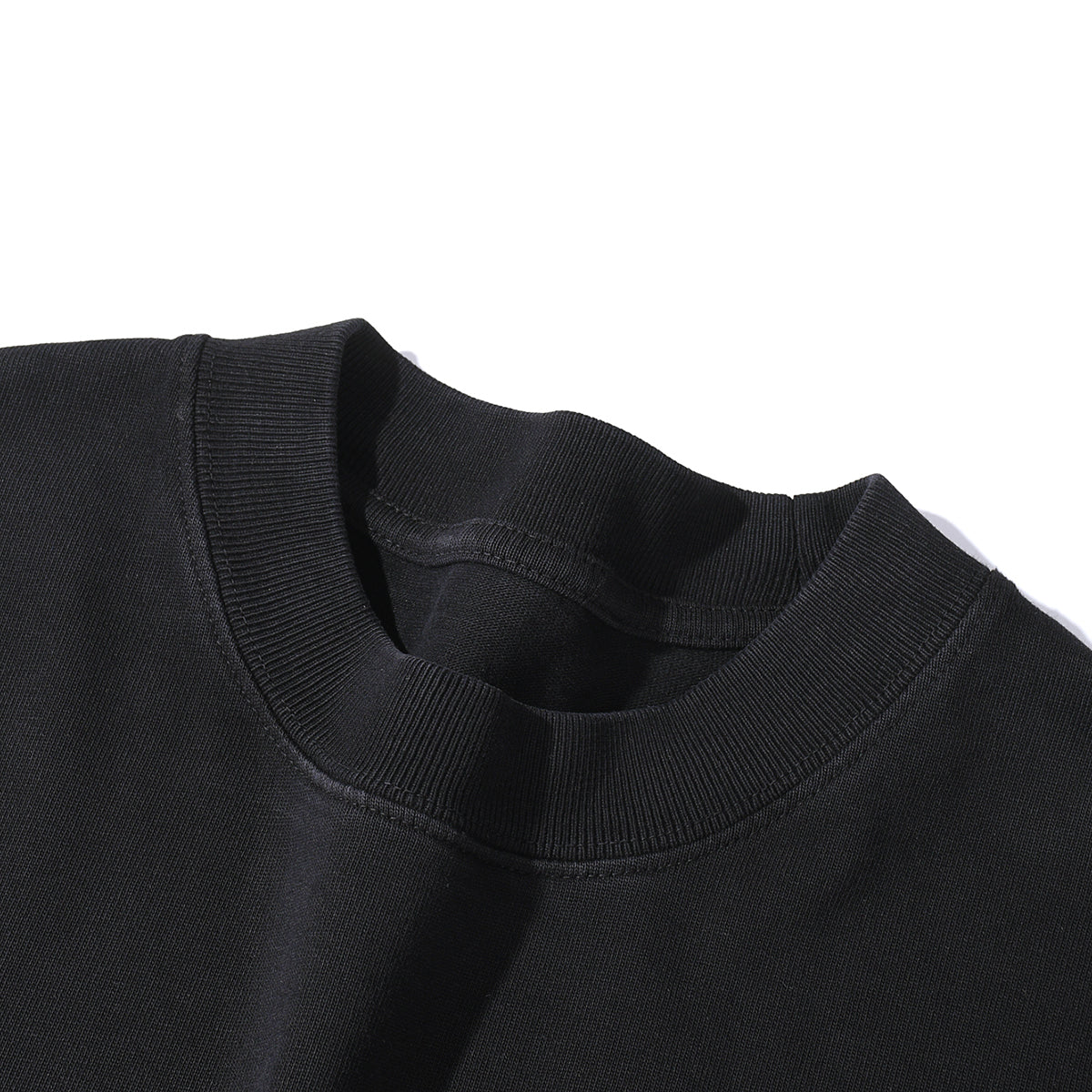 Stone-Washed Faded Cotton Sweatshirt 360gsm