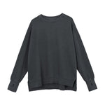 Vintage Washed Ninja Sleeve Split Hem Sweatshirt