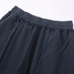 Contrast Side-Stripe Cotton Sweatpants