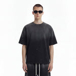 Splatter Dye Washed Distressed Air Mamba Cotton Tee