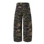 Camo Wide Leg Tactical Pocket Streetwear Pants