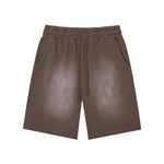 Washed Faded Relaxed Fit Shorts