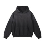 Stone Wash Kangaroo Pocket Hoodie-INNBLAC Fashion Apparel