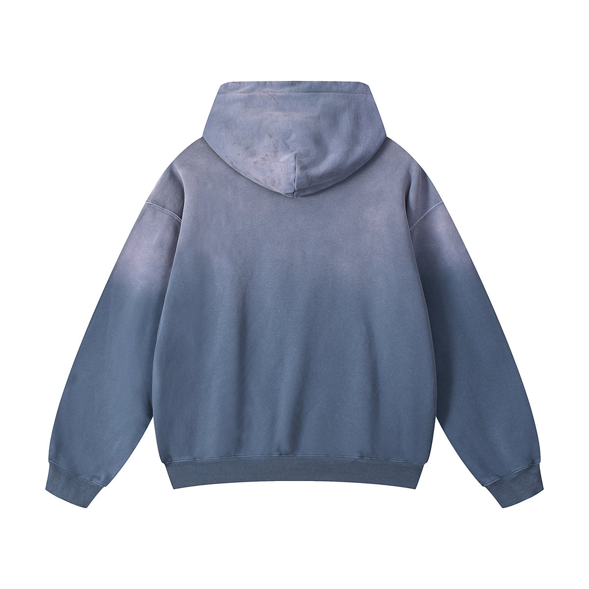 Stone Wash Kangaroo Pocket Hoodie-INNBLAC Fashion Apparel