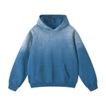 Stone Wash Kangaroo Pocket Hoodie-INNBLAC Fashion Apparel