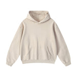 Washed Faded Kangaroo Pocket Hoodie-INNBLAC Fashion Apparel