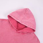 Washed Faded Kangaroo Pocket Hoodie-INNBLAC Fashion Apparel