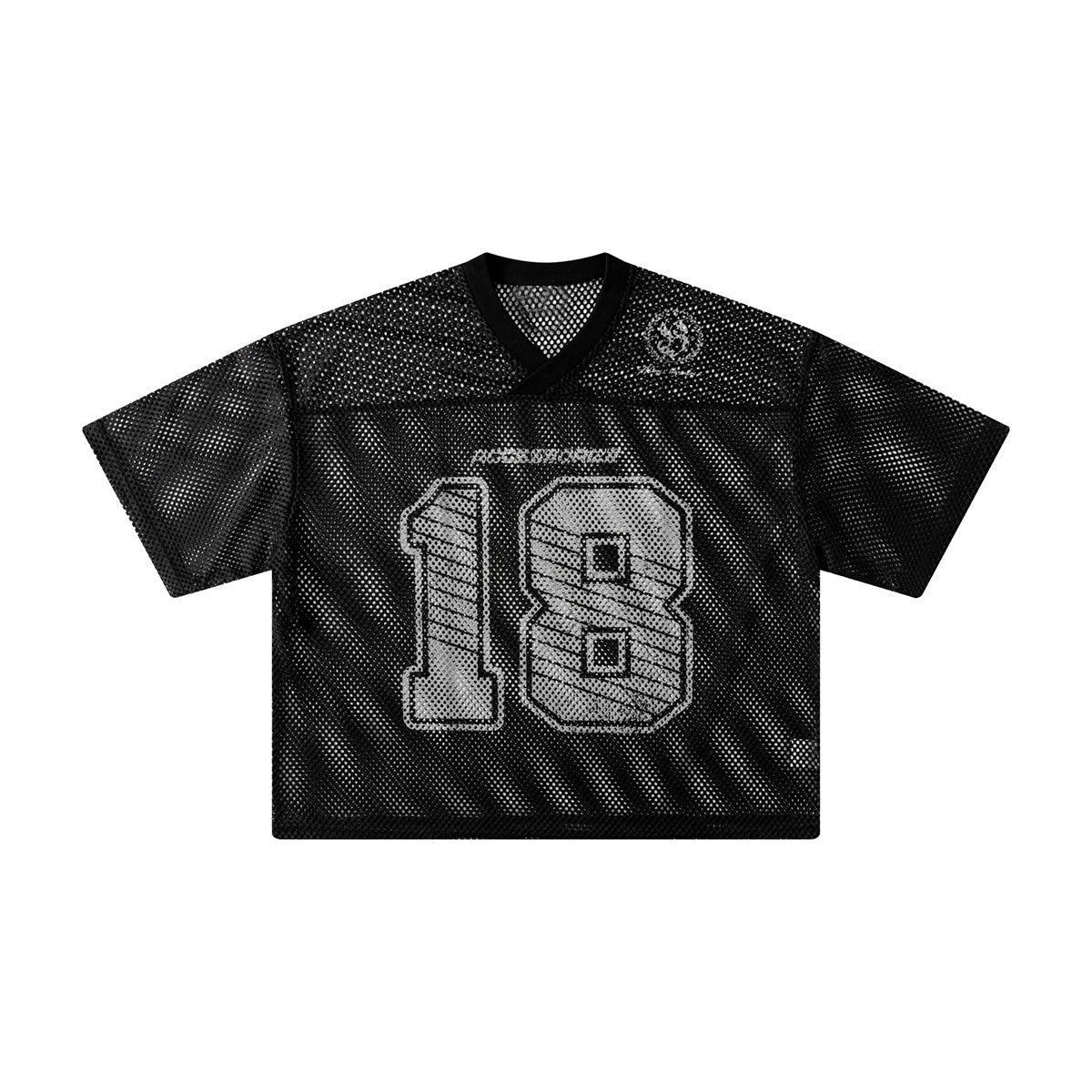 Retro Mesh Cropped Football Jersey Number 18
