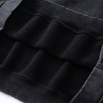 Front Pocket Button Detail Oversized Washed Hoodie