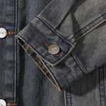 Leopard Patchwork Denim Trucker Jacket